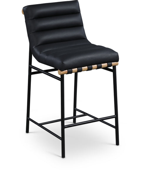 Burke Vegan Leather Upholstered Counter Stool — 857-C-Leather