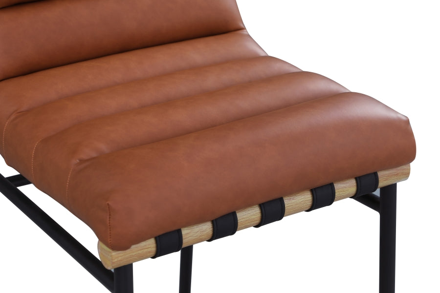 Burke Vegan Leather Upholstered Counter Stool — 857-C-Leather - Cognac - 857Cognac-C alternate view 4
