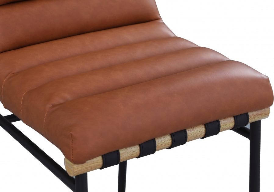 Burke Vegan Leather Upholstered Counter Stool — 857-C-Leather - Cognac - 857Cognac-C alternate view 5