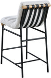 Burke Boucle Fabric Upholstered Counter Stool — 857-C - Cream - 857Cream-C alternate view 2