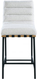 Burke Boucle Fabric Upholstered Counter Stool — 857-C - Cream - 857Cream-C alternate view 3