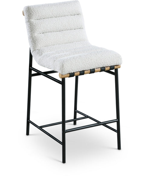 Burke Boucle Fabric Upholstered Counter Stool — 857-C