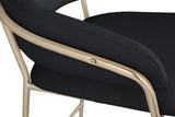 Yara Velvet Upholstered Counter Stool — 550-C - Black - 550Black-C alternate view 4
