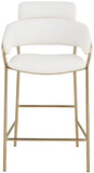 Yara Vegan Leather Upholstered Counter Stool — 550-C-Leather - Cream - 550Cream-C alternate view 3