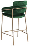 Yara Velvet Upholstered Counter Stool — 550-C - Green - 550Green-C alternate view 2