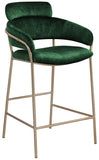 Yara Velvet Upholstered Counter Stool — 550-C - Green - 550Green-C
