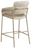 Yara Velvet Upholstered Counter Stool — 550-C - Stone - 550Stone-C alternate view 2