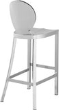 Maddox Chrome Stainless Steel Bar Stool — 704-C - Silver - 704 alternate view 2