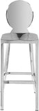 Maddox Chrome Stainless Steel Bar Stool — 704-C - Silver - 704 alternate view 3