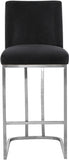 Heidi Velvet Upholstered Counter Stool — 708-C - Black - 708Black-C alternate view 3