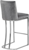 Heidi Velvet Upholstered Counter Stool — 708-C - Grey - 708Grey-C alternate view 2