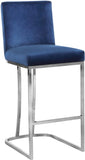 Heidi Velvet Upholstered Counter Stool — 708-C - Blue - 708Navy-C
