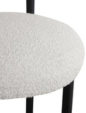Bordeaux Boucle Fabric Upholstered Stool — 551-C - Cream - 551Cream-C alternate view 6