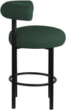Bordeaux Boucle Fabric Upholstered Stool — 551-C - Green - 551Green-C alternate view 4