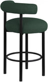 Bordeaux Boucle Fabric Upholstered Stool — 551-C - Green - 551Green-C alternate view 5