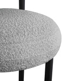 Bordeaux Boucle Fabric Upholstered Stool — 551-C - Grey - 551Grey-C alternate view 6