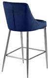Karina Velvet Upholstered Counter Stool — 790-C - Blue - 790Navy-C alternate view 2