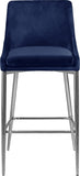 Karina Velvet Upholstered Counter Stool — 790-C - Blue - 790Navy-C alternate view 3
