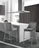 Karina Velvet Upholstered Counter Stool — 790-C - Grey - 790Grey-C alternate view 1