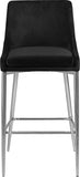 Karina Velvet Upholstered Counter Stool — 790-C - Black - 790Black-C alternate view 3