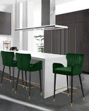 Luxe Velvet Upholstered Counter Stool — 792-C - Green - 792Green-C alternate view 1