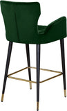 Luxe Velvet Upholstered Counter Stool — 792-C - Green - 792Green-C alternate view 2