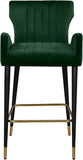 Luxe Velvet Upholstered Counter Stool — 792-C - Green - 792Green-C alternate view 3