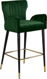 Luxe Velvet Upholstered Counter Stool — 792-C - Green - 792Green-C