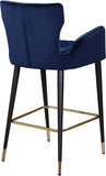 Luxe Velvet Upholstered Counter Stool — 792-C - Blue - 792Navy-C alternate view 2