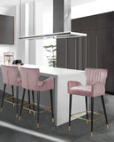 Luxe Velvet Upholstered Counter Stool — 792-C - Pink - 792Pink-C alternate view 1