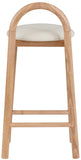 Calvin Vegan Leather Upholstered Counter Stool — 475-C - Cream - 475Cream-C alternate view 2