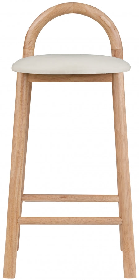 Calvin Vegan Leather Upholstered Counter Stool — 475-C - Cream - 475Cream-C alternate view 3