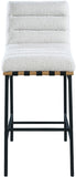 Burke Boucle Fabric Upholstered Bar Stool — 846-C - Cream - 846Cream-C alternate view 2