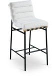 Burke Boucle Fabric Upholstered Bar Stool — 846-C - Cream - 846Cream-C