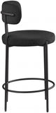 Beacon Boucle Fabric Upholstered Bar / Counter Stools — 877-C - Black - 877Black-C alternate view 5