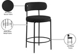 Beacon Boucle Fabric Upholstered Bar / Counter Stools — 877-C - Black - 877Black-C Infographic