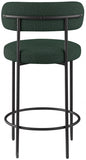 Beacon Boucle Fabric Upholstered Bar / Counter Stools — 877-C - Green - 877Green-C alternate view 4