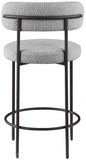 Beacon Boucle Fabric Upholstered Bar / Counter Stools — 877-C - Grey - 877Grey-C alternate view 4