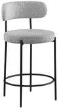 Beacon Boucle Fabric Upholstered Bar / Counter Stools — 877-C - Grey - 877Grey-C