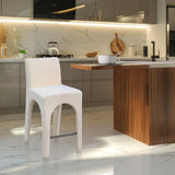 Gramercy Linen Textured Fabric Upholstered Bar / Counter Stools — 754-C - Beige - 754Beige-C alternate view 1