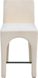 Gramercy Linen Textured Fabric Upholstered Bar / Counter Stools — 754-C - Beige - 754Beige-C alternate view 3