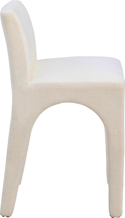 Gramercy Linen Textured Fabric Upholstered Bar / Counter Stools — 754-C - Beige - 754Beige-C alternate view 4