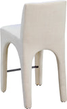 Gramercy Linen Textured Fabric Upholstered Bar / Counter Stools — 754-C - Beige - 754Beige-C alternate view 5