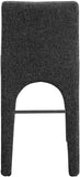 Gramercy Linen Textured Fabric Upholstered Bar / Counter Stools — 754-C - Black - 754Black-C alternate view 2