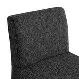 Gramercy Linen Textured Fabric Upholstered Bar / Counter Stools — 754-C - Black - 754Black-C alternate view 6