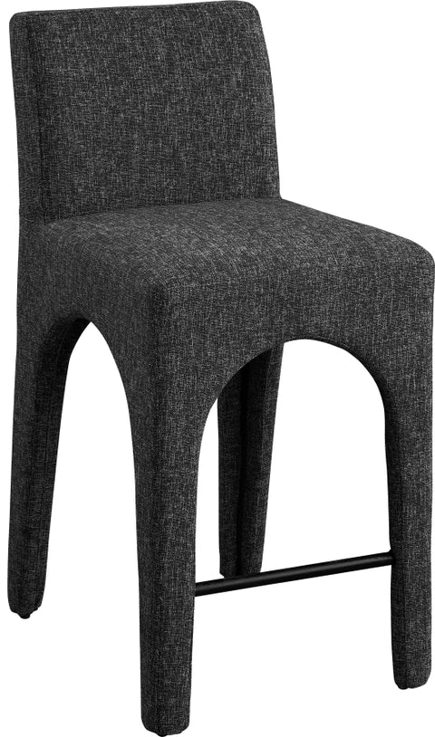 Gramercy Linen Textured Fabric Upholstered Bar / Counter Stools — 754-C