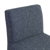 Gramercy Linen Textured Fabric Upholstered Bar / Counter Stools — 754-C - Blue - 754Blue-C alternate view 6