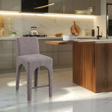 Gramercy Linen Textured Fabric Upholstered Bar / Counter Stools — 754-C - Brown - 754Brown-C alternate view 1