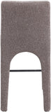 Gramercy Linen Textured Fabric Upholstered Bar / Counter Stools — 754-C - Brown - 754Brown-C alternate view 2