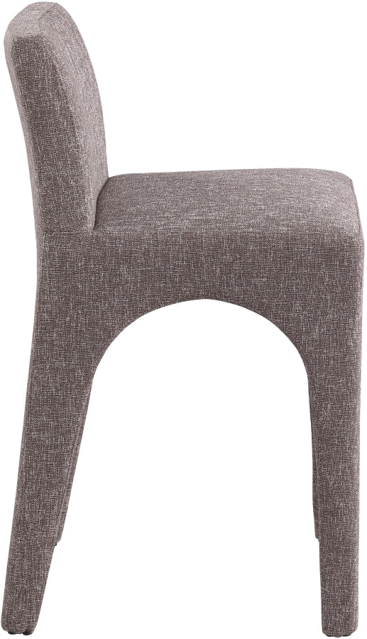 Gramercy Linen Textured Fabric Upholstered Bar / Counter Stools — 754-C - Brown - 754Brown-C alternate view 4